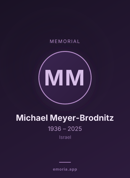 Memorial portrait of Michael Meyer-Brodnitz