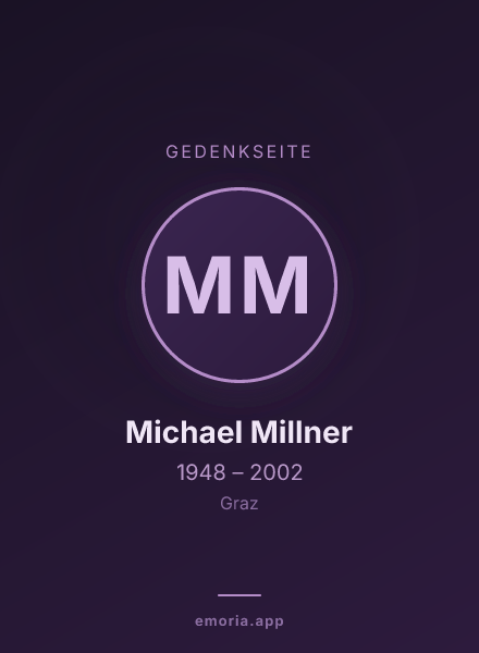 Gedenkportrait von Michael Millner