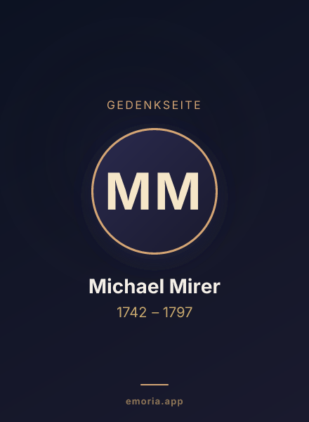 Gedenkportrait von Michael Mirer