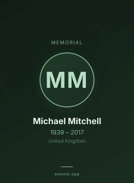 Memorial portrait of Michael Mitchell