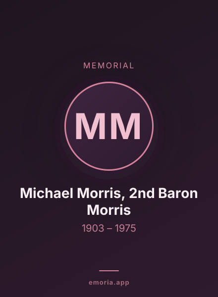 Memorial portrait of Michael Morris, 2nd Baron Morris