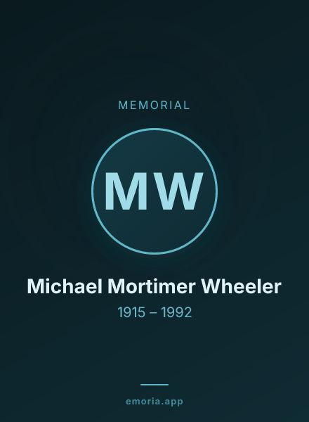 Memorial portrait of Michael Mortimer Wheeler