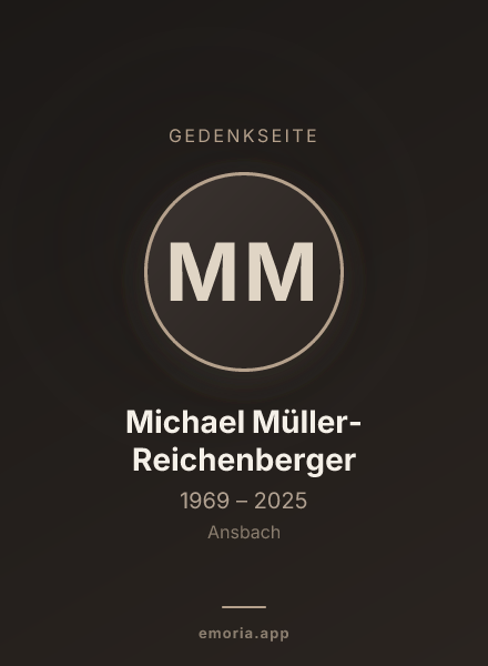 Gedenkportrait von Michael Müller-Reichenberger