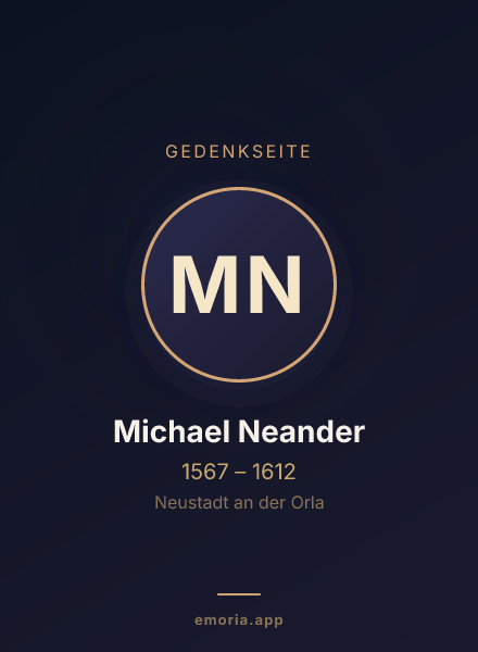 Gedenkportrait von Michael Neander