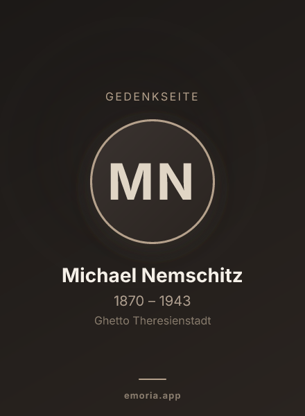 Gedenkportrait von Michael Nemschitz