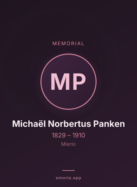 Memorial portrait of Michaël Norbertus Panken