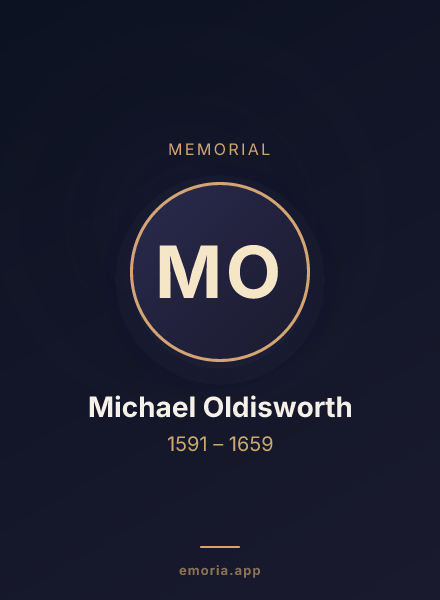 Memorial portrait of Michael Oldisworth