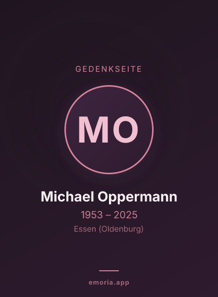 Gedenkportrait von Michael Oppermann