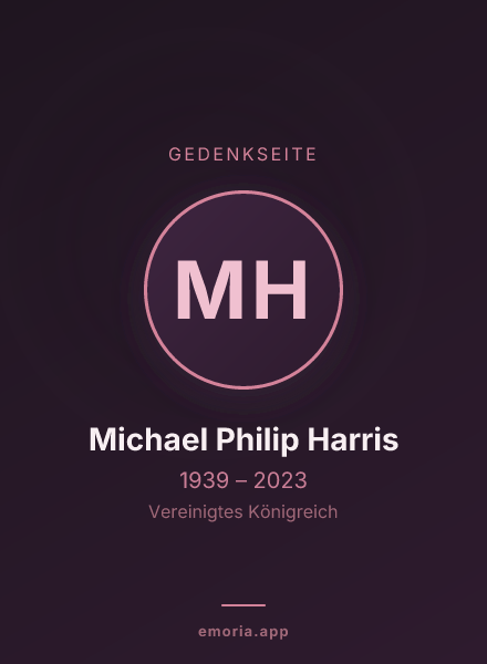 Gedenkportrait von Michael Philip Harris