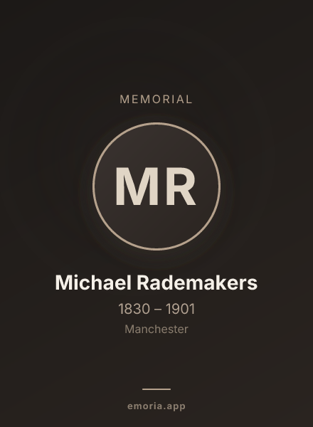 Memorial portrait of Michael Rademakers