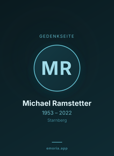 Gedenkportrait von Michael Ramstetter