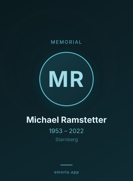 Memorial portrait of Michael Ramstetter