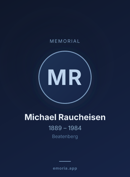 Memorial portrait of Michael Raucheisen