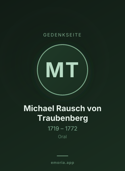 Gedenkportrait von Michael Rausch von Traubenberg