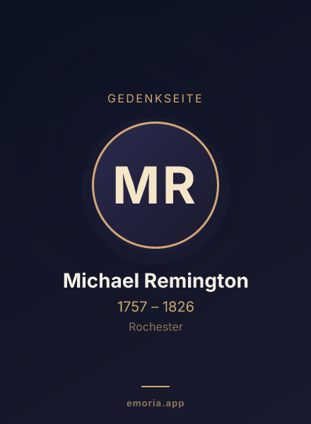 Gedenkportrait von Michael Remington