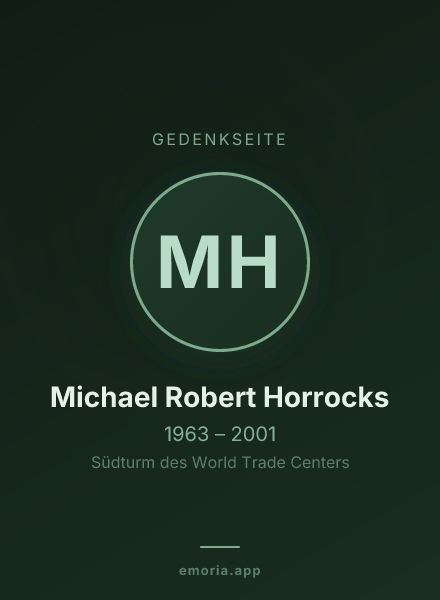 Gedenkportrait von Michael Robert Horrocks