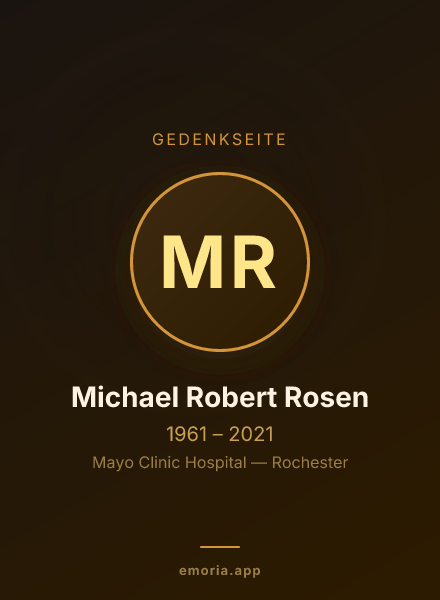 Gedenkportrait von Michael Robert Rosen