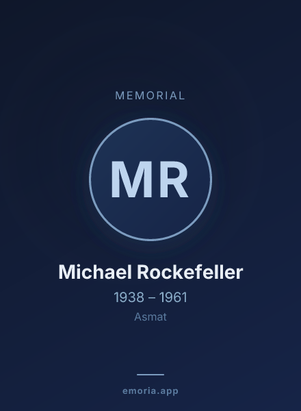 Memorial portrait of Michael Rockefeller