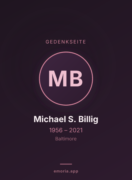 Gedenkportrait von Michael S. Billig