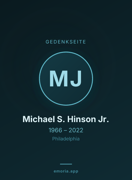 Gedenkportrait von Michael S. Hinson Jr.