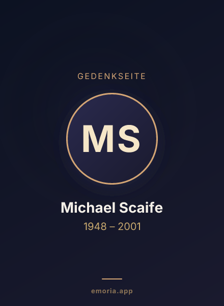 Gedenkportrait von Michael Scaife