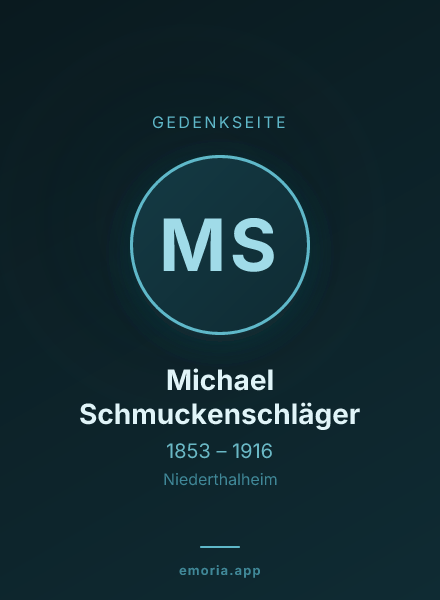 Gedenkportrait von Michael Schmuckenschläger