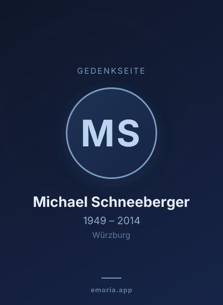 Gedenkportrait von Michael Schneeberger