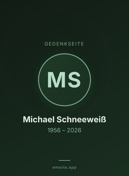 Gedenkportrait von Michael Schneeweiß