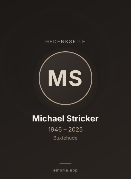 Gedenkportrait von Michael Stricker