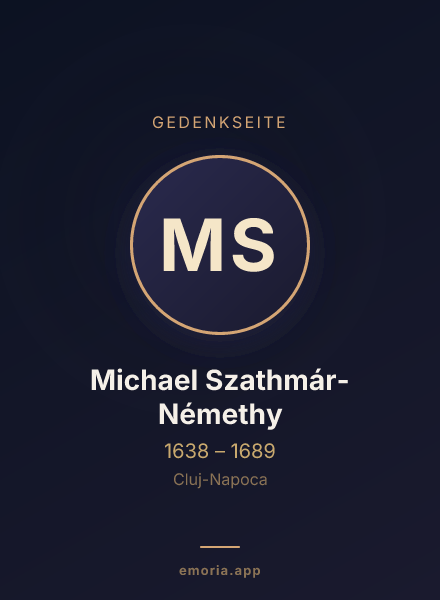 Gedenkportrait von Michael Szathmár-Némethy