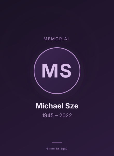 Memorial portrait of Michael Sze