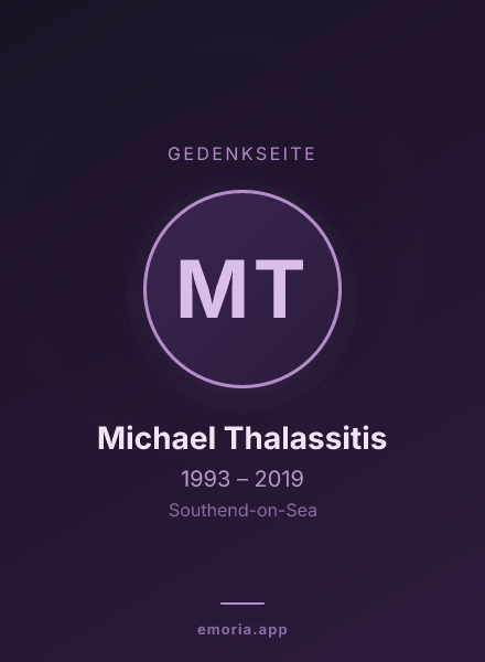 Gedenkportrait von Michael Thalassitis