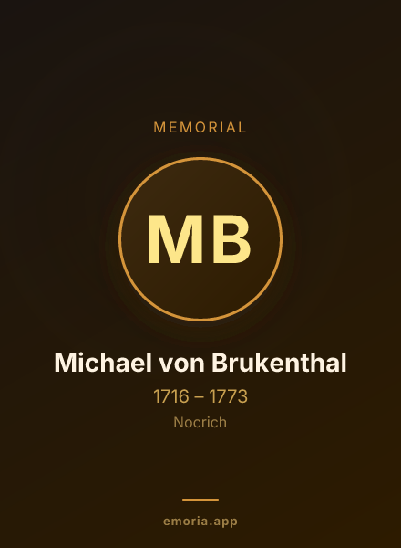 Memorial portrait of Michael von Brukenthal