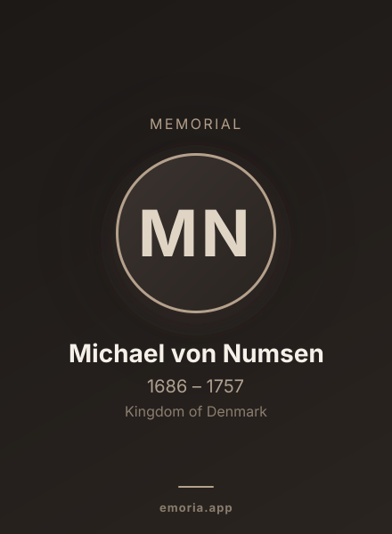 Memorial portrait of Michael von Numsen