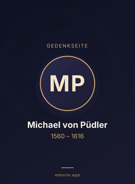Gedenkportrait von Michael von Püdler