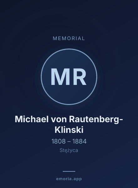 Memorial portrait of Michael von Rautenberg-Klinski