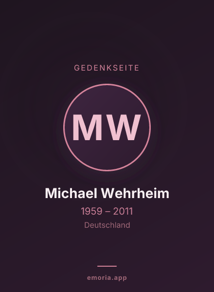 Gedenkportrait von Michael Wehrheim
