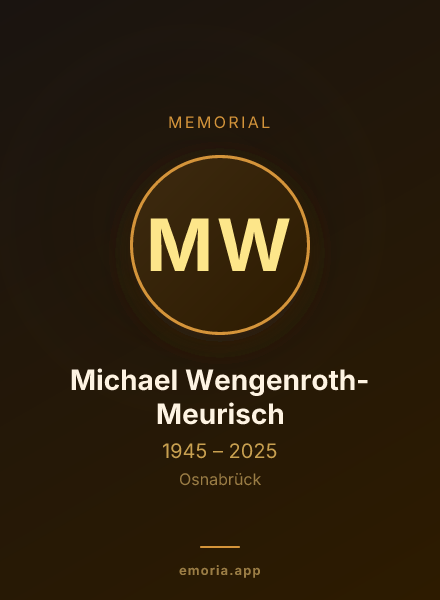 Memorial portrait of Michael Wengenroth-Meurisch