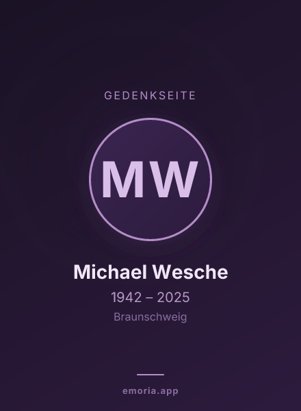 Gedenkportrait von Michael Wesche