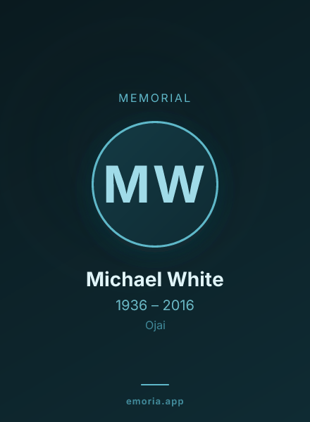 Memorial portrait of Michael White