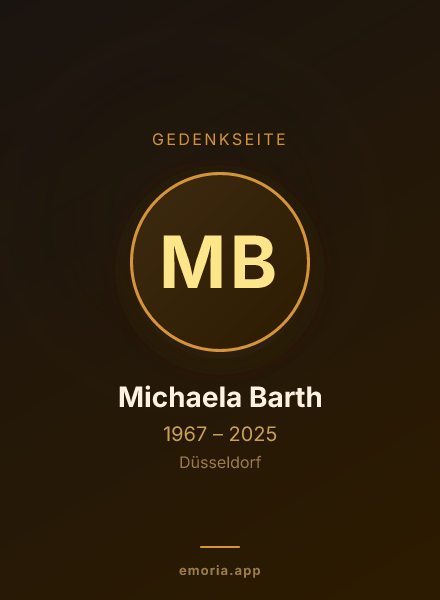 Gedenkportrait von Michaela Barth