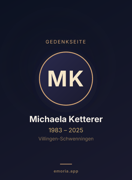 Gedenkportrait von Michaela Ketterer
