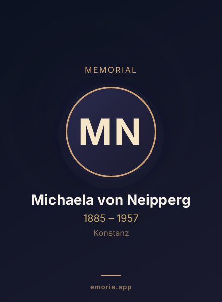 Memorial portrait of Michaela von Neipperg