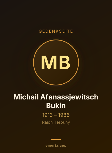 Gedenkportrait von Michail Afanassjewitsch Bukin