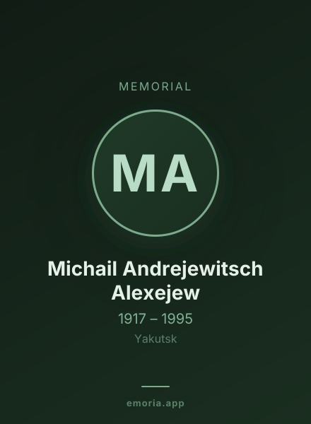 Memorial portrait of Michail Andrejewitsch Alexejew