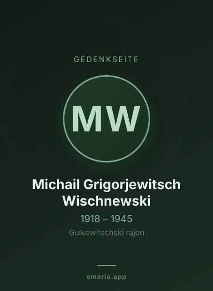 Gedenkportrait von Michail Grigorjewitsch Wischnewski