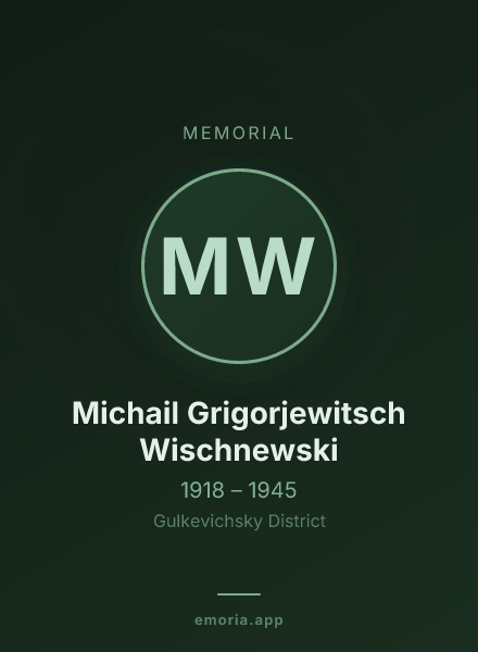 Memorial portrait of Michail Grigorjewitsch Wischnewski