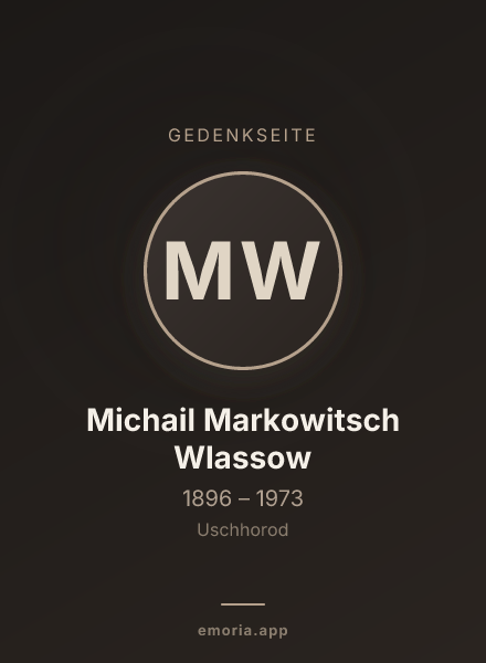 Gedenkportrait von Michail Markowitsch Wlassow