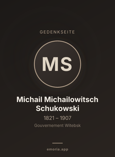 Gedenkportrait von Michail Michailowitsch Schukowski
