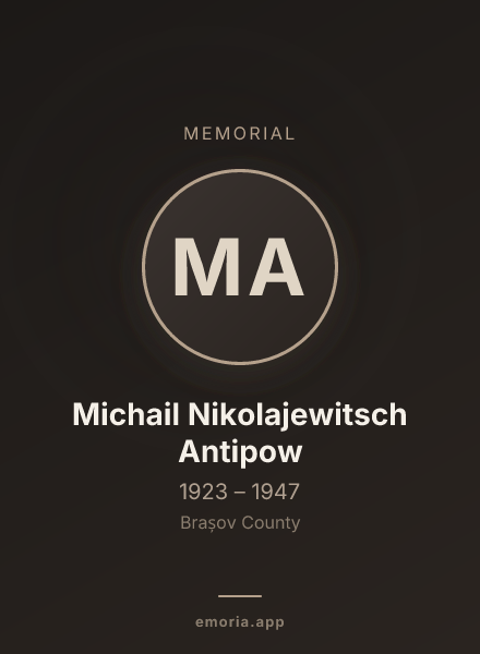 Memorial portrait of Michail Nikolajewitsch Antipow